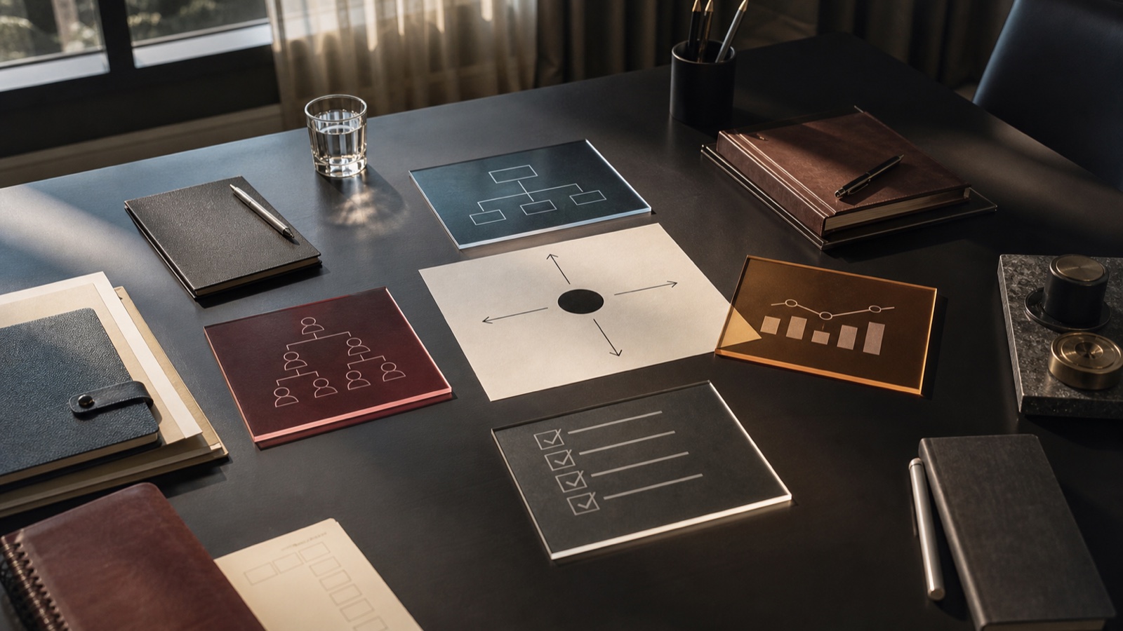 A quiet coaching setting where one business signal is examined through several role lenses.
