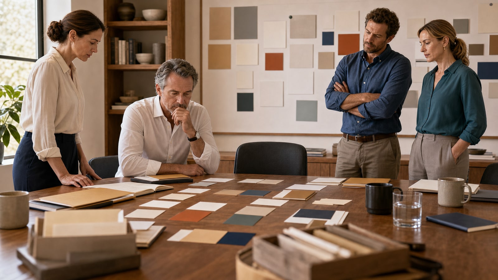Owner and team review succession paths with an empty successor seat in the decision.