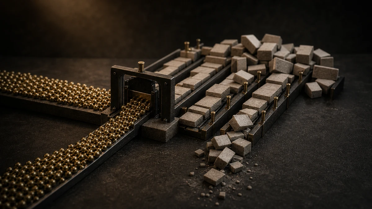 A strong stream of demand hitting a narrow fulfillment gate and spilling work downstream.
