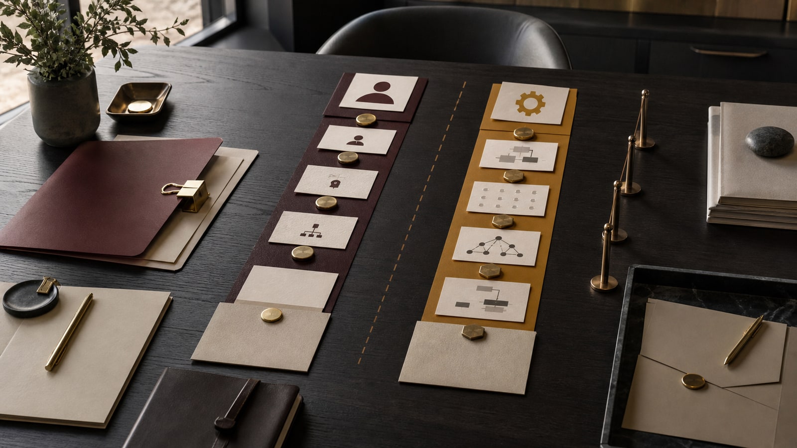 A business decision board separating senior leader performance from operating system failure.