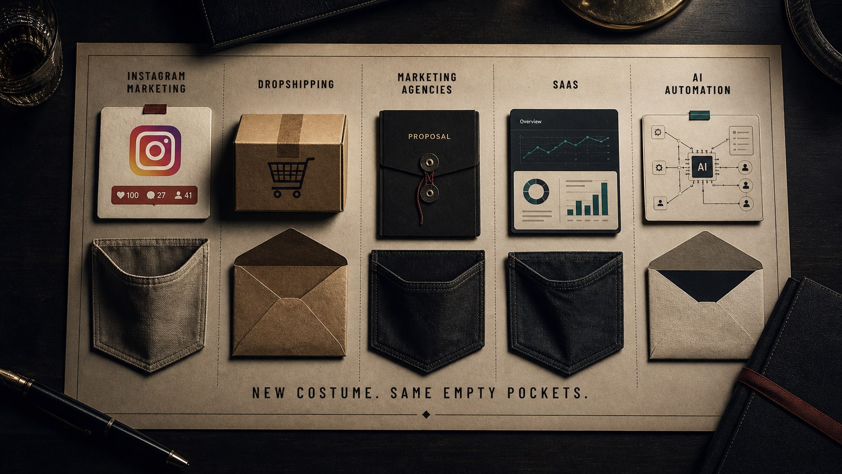 Preview image for First Marketing. Then SaaS. Now AI. Same Empty Pockets.