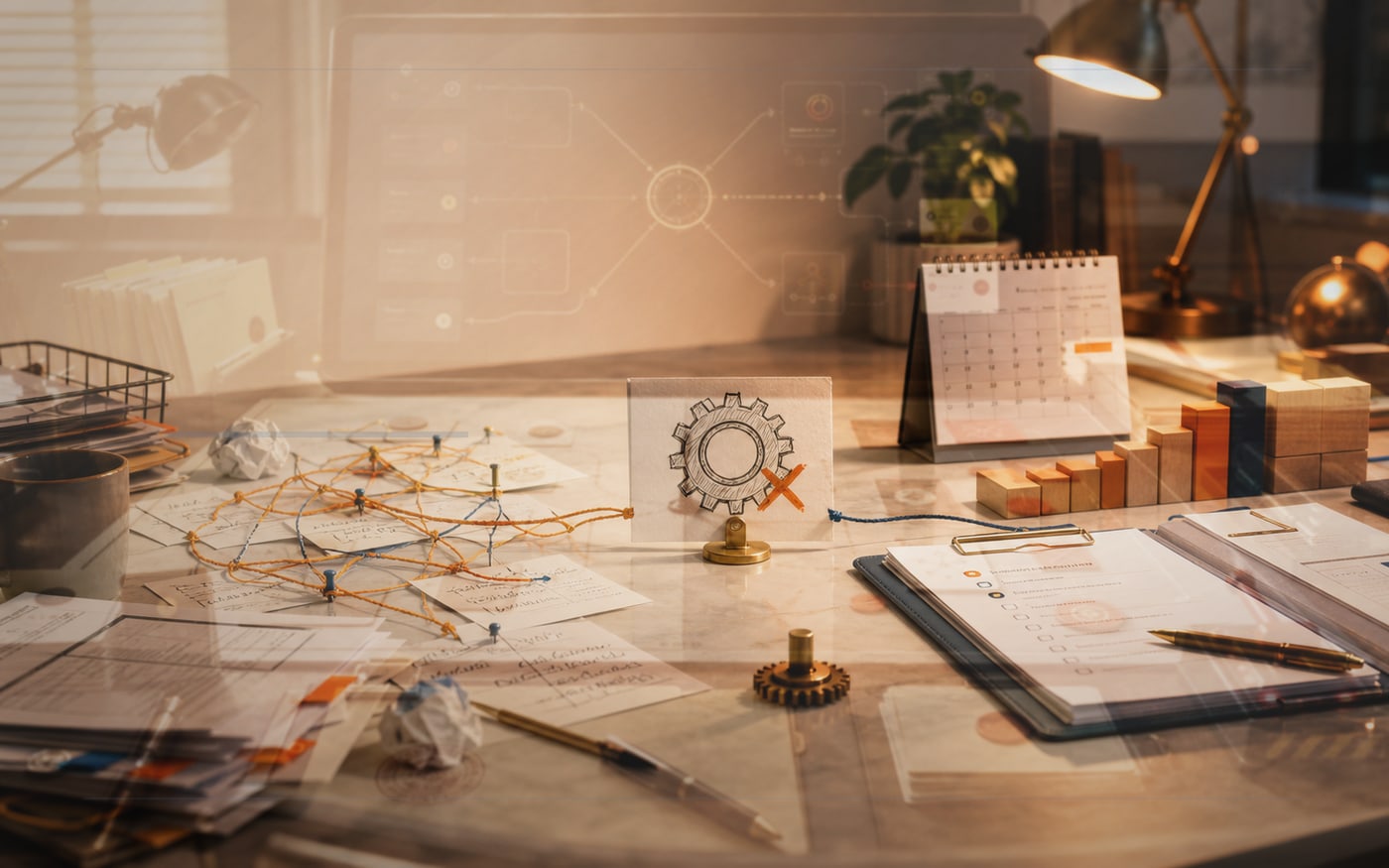 Chunk the Work Before AI Touches It detail visual: AI cannot rescue a blob. Chunk the work into outcome, audience, constraint, evidence, and next move before asking for output. Write the chunk before the prompt.