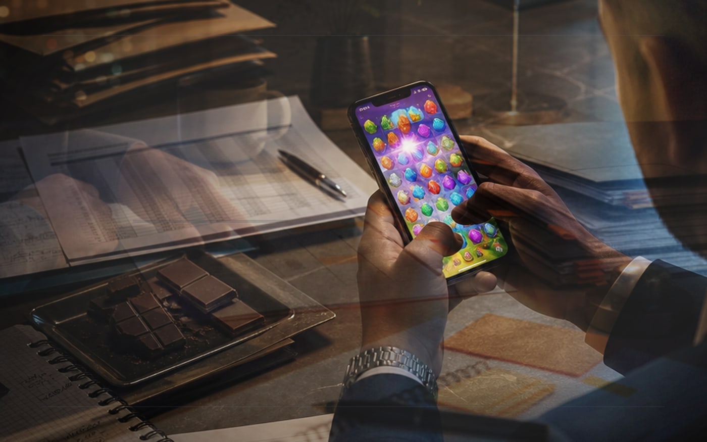 Avoidance Reward Loop detail visual: An avoidance reward loop is the fast reward that arrives before the hard task. The reward can be a phone game, food, scrolling, shopping, or another prompt. The business cost appears later. Move the reward after a tiny finished task.