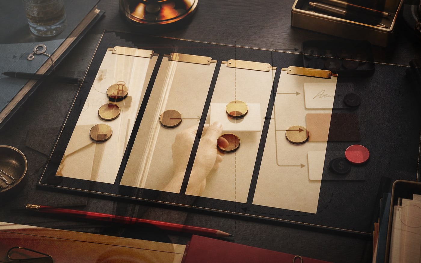 Urgent Important Matrix visual: The urgent-important matrix separates crisis work from important work that prevents crisis. The business becomes a firefighter because the quiet work was not protected.